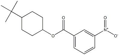 4-(tert-butyl)cyclohexyl 3-nitrobenzoate Struktur