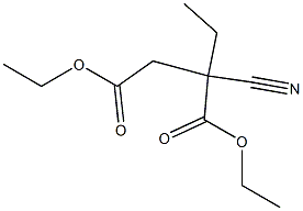 Succinic acid, 2-cyano-2-ethyl-, diethyl ester (6CI) Struktur