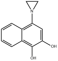 1,2-Naphthalenediol, 4-(1-aziridinyl)- (6CI) Struktur