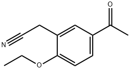 Acetonitrile, (5-acetyl-2-ethoxyphenyl)- (6CI) Struktur