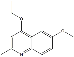 Quinaldine, 4-ethoxy-6-methoxy- (6CI) Struktur