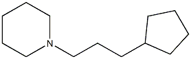 Piperidine, 1-(3-cyclopentylpropyl)- (6CI) Struktur