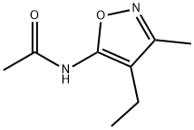 Isoxazole, 5-acetamido-4-ethyl-3-methyl- (6CI) Struktur