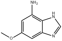 Benzimidazole, 4-amino-6-methoxy- (6CI) Struktur