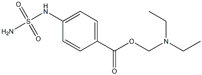 Benzoic acid, p-sulfamoylamino-, diethylaminomethyl ester (6CI) Struktur