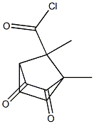 7-Norbornanecarbonyl chloride, 1,7-dimethyl-2,3-dioxo- (6CI) Struktur