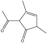 3-Cyclopenten-1-one, 2-acetyl-3,5-dimethyl- (6CI) Struktur