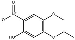 Phenol, 5-ethoxy-4-methoxy-2-nitro- (6CI) Struktur