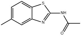 Benzothiazole, 2-acetamido-5-methyl- (6CI) Struktur