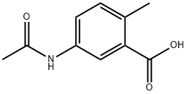 o-Toluic acid, 5-acetamido- (6CI) Struktur