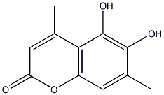 Coumarin, 5,6-dihydroxy-4,7-dimethyl- (6CI) Struktur