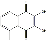 1,4-Naphthoquinone, 2,3-dihydroxy-5-methyl- (6CI) Struktur