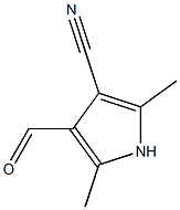 Pyrrole-3-carboxaldehyde, 4-cyano-2,5-dimethyl- (6CI) Struktur