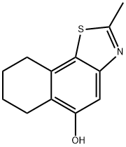 Naphtho[2,1-d]thiazol-5-ol, 6,7,8,9-tetrahydro-2-methyl- (6CI) Struktur