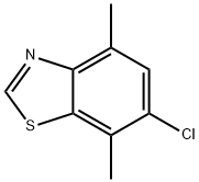 Benzothiazole, 6-chloro-4,7-dimethyl- (6CI) Struktur