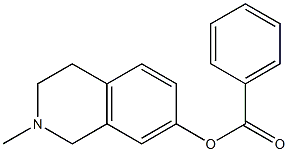 7-Isoquinolinol,  1,2,3,4-tetrahydro-2-methyl-,  benzoate  (6CI) Struktur