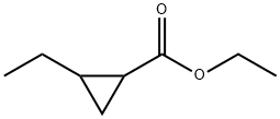 Cyclopropanecarboxylic acid, 2-ethyl-, ethyl ester (6CI) Struktur