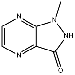 1H-Pyrazolo[3,4-b]pyrazin-3-ol,  1-methyl-  (6CI) Struktur