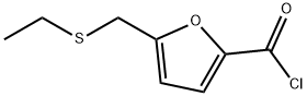 2-Furoyl chloride, 5-[(ethylthio)methyl]- (6CI) Struktur