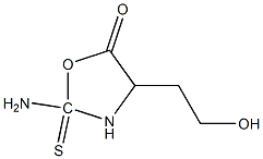 Hydantoic acid, 2-(2-hydroxyethyl)-4-thio-, gamma-lactone (6CI) Struktur