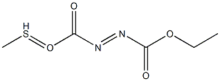 Formic  acid,  thio-1,1-azodi-,  O-ethyl  S-methyl  ester  (6CI) Struktur