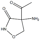 3-Isoxazolidinone, 4-acetyl-4-amino- (6CI) Struktur