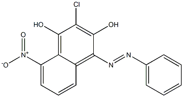 1,3-Naphthalenediol,  2-chloro-8-nitro-4-phenylazo-  (6CI) Struktur