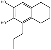 2,3-Naphthalenediol, 5,6,7,8-tetrahydro-1-propyl- (6CI) Struktur