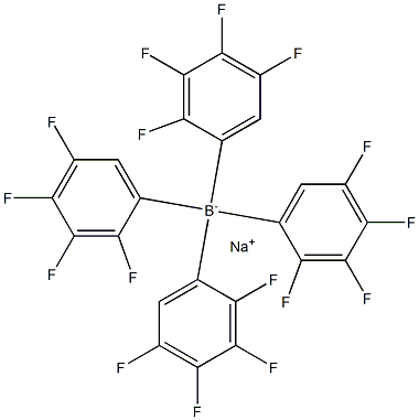 Borate(1-), tetrakis(2,3,4,5-tetrafluorophenyl)-,sodiuM (9CI) Struktur