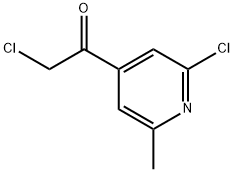 Ketone, chloromethyl 2-chloro-6-methyl-4-pyridyl (8CI) Struktur