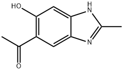 Ketone, 6-hydroxy-2-methyl-5-benzimidazolyl methyl (8CI) Struktur