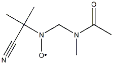 Nitroxide,  (acetylmethylamino)methyl  1-cyano-1-methylethyl  (9CI) Struktur