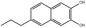 2,3-Naphthalenediol, 6-propyl- (5CI) Struktur