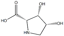 Proline, 3,4-dihydroxy-, (3S,4R)- (9CI) Struktur