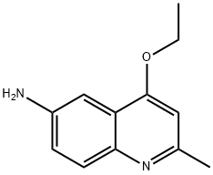 Quinaldine, 6-amino-4-ethoxy- (5CI) Struktur