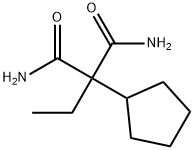 Cyclopentanemalonamide, -alpha--ethyl- (5CI) Struktur