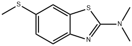 Benzothiazole, 2-dimethylamino-6-(methylthio)- (5CI) Struktur