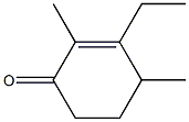 2-Cyclohexen-1-one, 3-ethyl-2,4-dimethyl- (4CI) Struktur