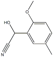 Mandelonitrile, 2-methoxy-5-methyl- (5CI) Struktur