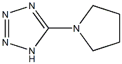 Tetrazole, 5-(1-pyrrolidinyl)- (5CI) Struktur