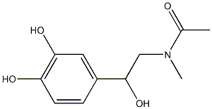 Adrenaline, N-acetyl- (5CI) Struktur