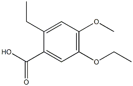 p-Anisic acid, 5-ethoxy-2-ethyl- (5CI) Struktur