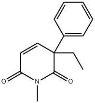 Glutaconimide, 4-ethyl-N-methyl-4-phenyl- (5CI) Struktur