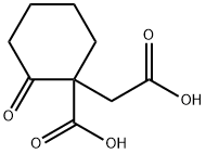 Cyclohexaneacetic acid, 1-carboxy-2-oxo- (5CI) Struktur