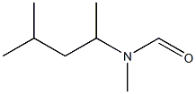 Formamide, N-1,3-dimethylbutyl-N-methyl- (5CI) Struktur