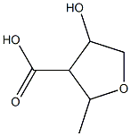 3-Furoic acid, tetrahydro-4-hydroxy-2-methyl- (5CI) Struktur