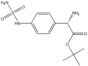 Benzeneacetic acid, -alpha--amino-4-[(aminosulfonyl)amino]-, 1,1-dimethylethyl ester, (-alpha-S)- (9CI) Struktur