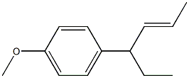 Anisole, p-1-ethyl-2-butenyl- (5CI) Struktur