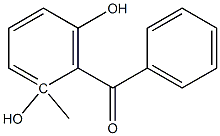 Benzophenone, 2,6-dihydroxy-2-methyl- (4CI) Struktur