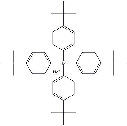 Borate(1-), tetrakis[4-(1,1-diMethylethyl)phenyl]-, sodiuM (9CI) Struktur